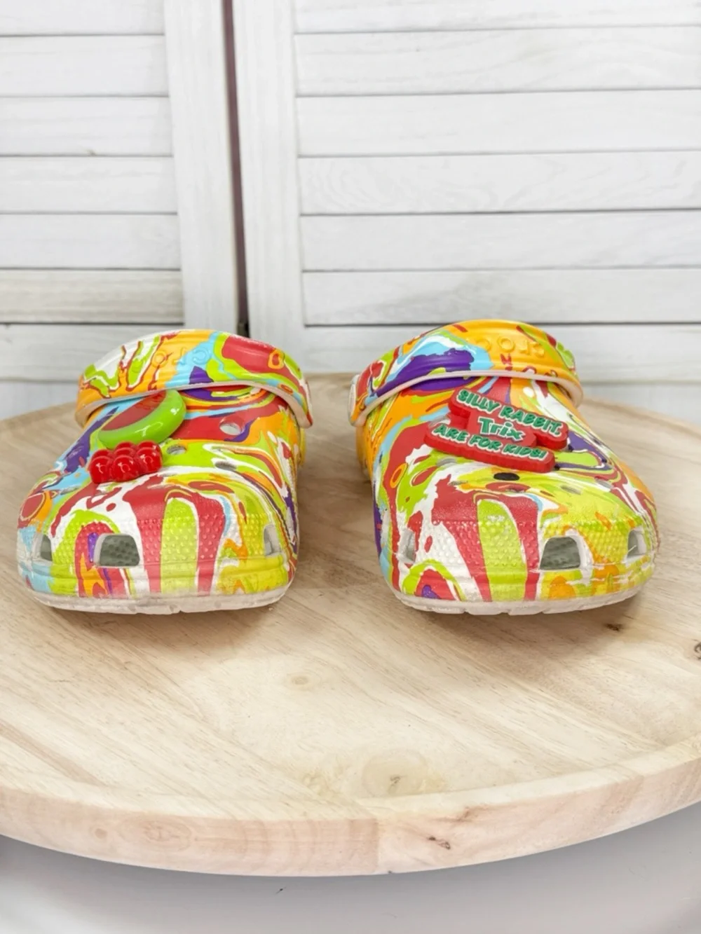 Crocs x‎ Trix Classic Clog Multicolor Tie Dye Marble Women 8 Men 6